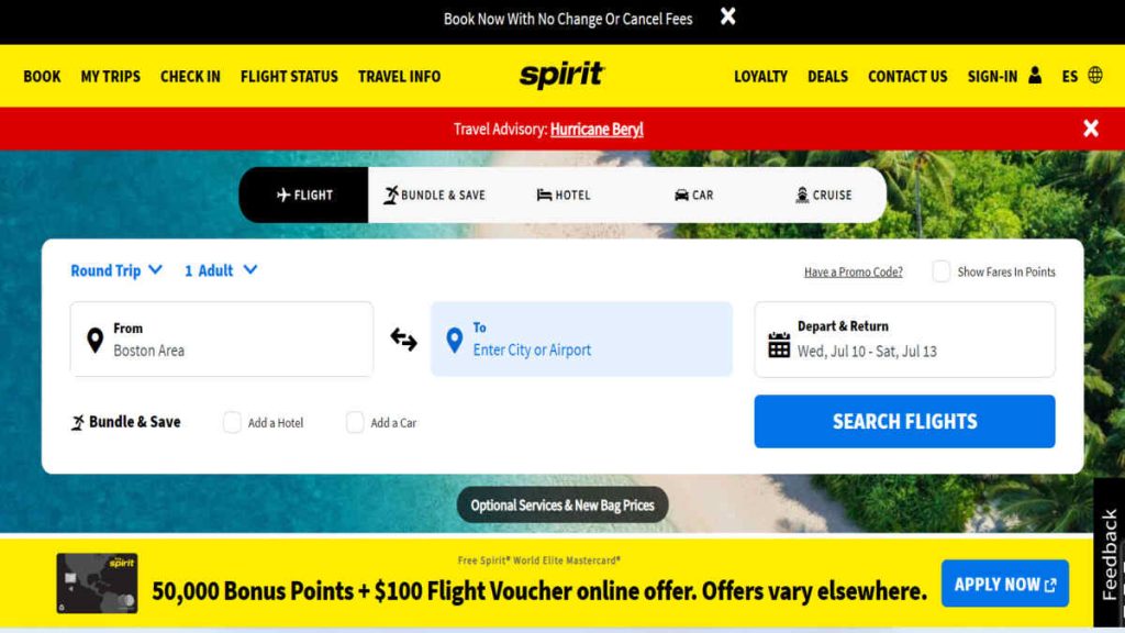 Spirit Flight Cancellation